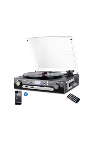 Dıgıtnow Stereo Hoparlörlü Bluetooth Kayıt Oynatıcı Black-36