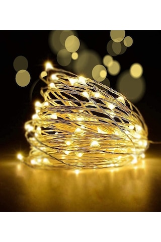 Ev Balkon Ve Parti İçin 3 Metre Animasyonlu Pilli Gün Işığı Peri Led Yılbaşı Süsü Işık Gün Işığı