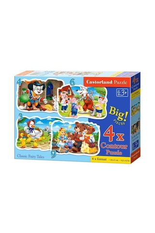 Castorland Puzzle 3+4+6+9 Parça Çizgi Kahramanlar Çocuk Puzzle