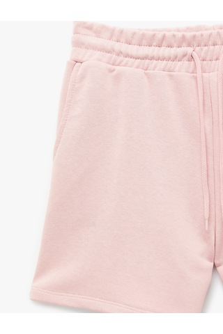 Koton Cepli Beli Bağcıklı Pamuklu Slim Fit Mini Şort Pembe 6sal40004ık Gül