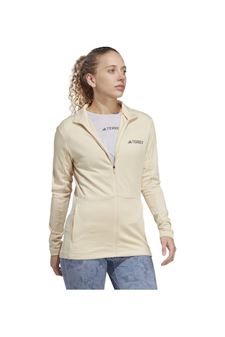 Adidas W Mt Full Z Fle Kadın Outdoor Ceketi Hz1369 Bej 001