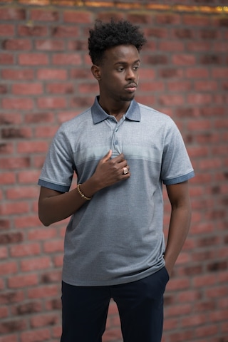 Advante Regular Fit Likralı Pano Desenli Polo Yaka T-shirt Lacivert