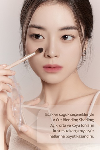 Dasique  Doğal Gölgelendirme Sunan 3'lü Kontür Paleti V Cut Blending Shading 02 Cool Blending