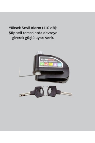 Northcity Alarm Disk Kilidi - Ekonomik Motosiklet, Scooter Ve Bisiklet Güvenliği