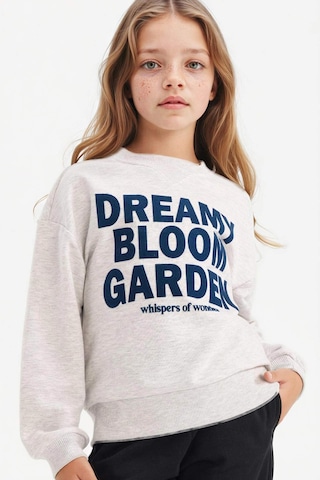 Defacto Kız Çocuk Relax Fit Bisiklet Yaka Baskılı Sweatshirt G3801a825wngr85 Gri-gr85