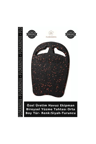 Özel Üretim Havuz Ekipman Bireysel Yüzme Tahtası Orta Boy Tür- Renk:siyah-turuncu Siyah - Turuncu