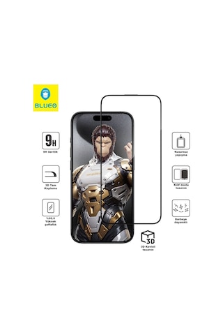 İphone 17 Pro Max Uyumlu Ar 3d Curved Yansıma Önleyici Kavisli Tam Kaplayan Ekran Koruyucu