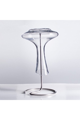 Reedark Şarap Dinlendirici Metal Kurutma Standı - Pratik Ve Dayanıklı Ev Aksesuarı Şeffaf