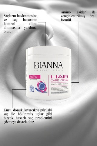 Saç Kremi Proteinli Güçlendirici Ve Onarıcı Saç Bakım Kremi - 500ml Saçkrem