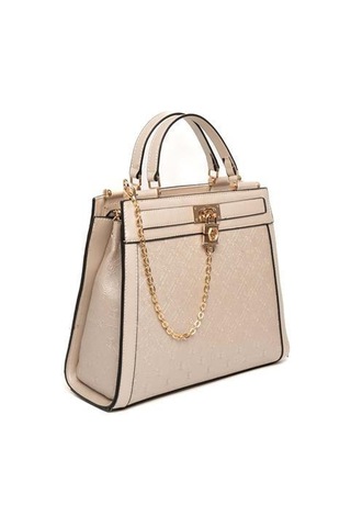 Silver Polo Sp1166 Kadın El Çantası Logolu Bej-s.bej