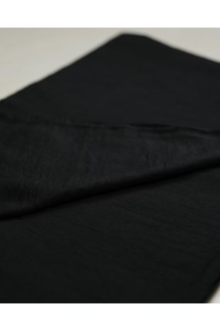Luluscarf Rami Pamuk Düz Renk Yumuşak Tesettür Şal Siyah
