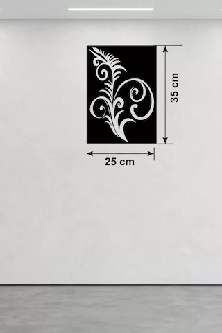 Znv Zenvia Mey İthalat Geleneksel Çiçek Desenli Ahşap Duvar Tablosu - 25x35 Cm Lazer Kesim Dekoratif Pano Znv2025 6446404