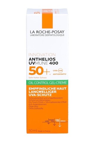 La Roche-posay Innovation Anthelios Uv Mune 400 50+ Oil Control Gel Creme Ultra Long Uva Protection Sans Parfum 50 Ml