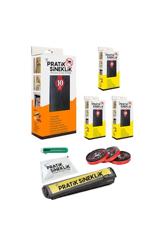 Tt Pratik Sineklik 1 Kapı - 3 Pencere 4' Lü Paket