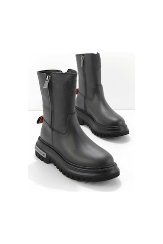Harley Davidson Black Hakiki Deri Kadın Bot & Bootie Hd0777002603 001