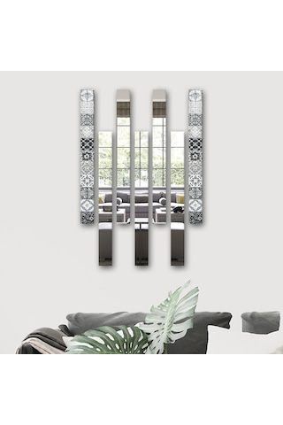 Decorita Dekor Camı | Karakalem Çizim Cam ve Ayna 7'li Takım Cam