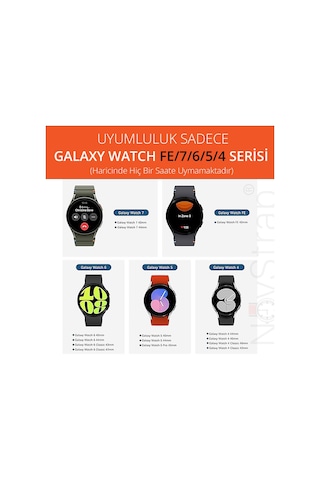 Novstrap Samsung Galaxy Watch 7 6 5 4 Fe 40-42-43-44-45-46-47 Mm İle Uyumlu Çelik Metal Kordon Boşluk Bırakmayan Pimli