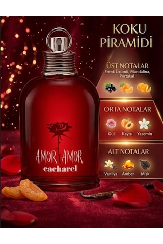 Cacharel Amor Amor Edt 100 Ml Tutkulu Kadın Parfümü Çiçeksi - Meyve