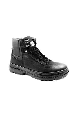 Pierre Cardin 382208 Siyah Kışlık Bağcıklı Fermuarlı Erkek Bot