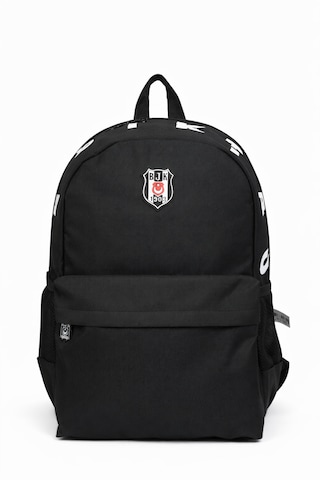 Beşiktaş Lisanslı 3 Bölmeli Sırt Çantası - Laptop Gözlü Su İtici Baskı Detaylı Okul Çantası Siyah
