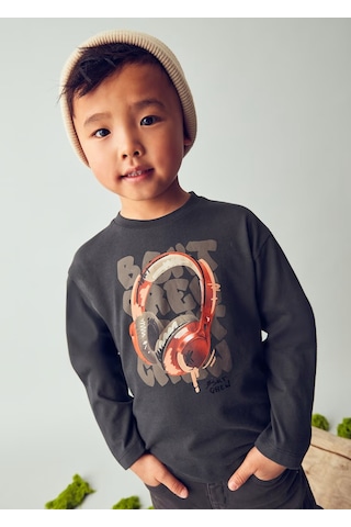 Mayoral Erkek Çocuk Uzun Kollu T-shirt 4080 Gri