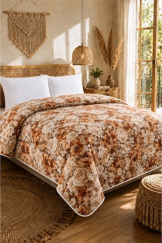 Tek Kişilik - 5d Premium Yatak Örtüsü- Hafif Ve Zarif - Mevsimlik- 160 X 220 Cm 5d17 5d17