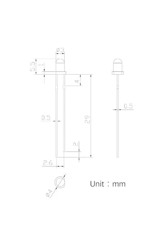 Koodmax-3Mm Led Pembe Led Diyot Arduino Led 10 - 50 - 100 'Er Paket 10 Adet
