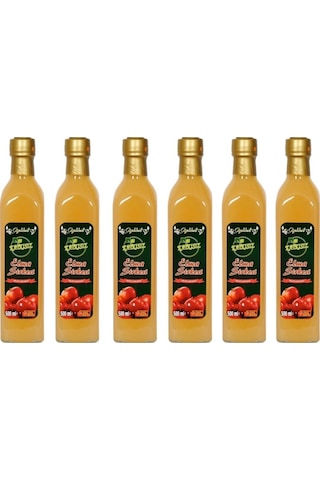 Elma Sirkesi 6x500 Ml - %100 Katkısız Doğal Geleneksel Ev Yapımı