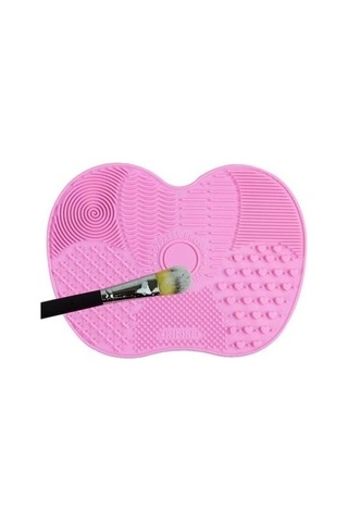 Sanalportavm Pratik Kolay Makyaj Fırçası Temizleme Matı Aparatı Aleti