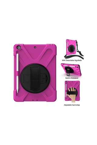 Apple Uyumlu iPad 5 Air 9.7 Kılıf Amazing Tablet Kapak - Pembe Tdrtr