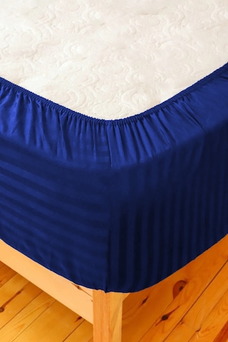 Mulberry Otel Saten Lastikli 83 Tel Çarşaf Takımı 160 x 200 Lacivert
