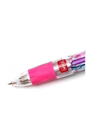 Legami - Mini Tükenmez Kalem, 4 Renk, Mini Magic Rainbow, 2,3 X 10 Cm, Mürekkep 4 Renk, Yeşil, Açık Mavi, Mor, Pemb Genel