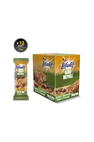 Eti Lifalif Kuru Meyveli Yulaf Bar 12 x 35 G