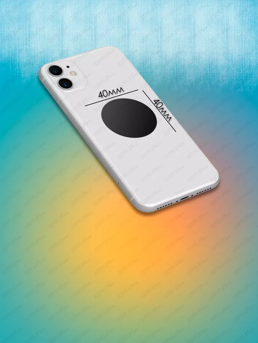 Sbm Place Manyetik Tutucu İçin Metal Plakalar 5 Adet. 190450621 Siyah