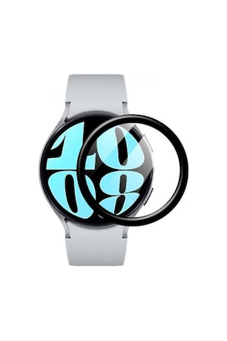 Polham Samsung Galaxy Uyumlu Watch 6 40mm Ful Kaplama Ultra Dayanıklı Akıllı Saat Koruyucu, Parmak İzi Bırakmaz