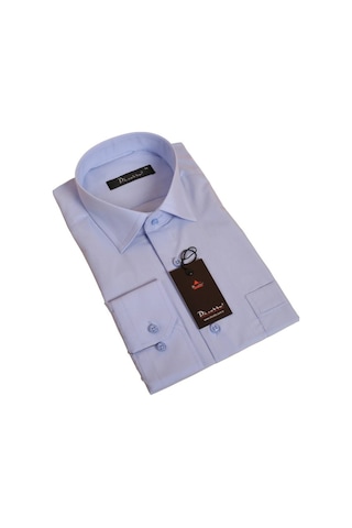 Dicotto Mavi Rahat Kesim Cepli Uzun Kol Regular Fit Erkek Gömlek - 150-5 001