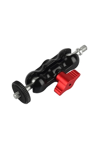 Ranyeek Alüminyum Çift Toplu Başağzı - Evrensel 1/4 Vida, 2kg Yük Taşıma, Dijital Kameralar, Led Işıklar İçin Dönüştürülebilir Tutucu