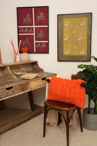 Peraluna Foam Pıllow Şifon Şerit Triko Yastık Kılıfı 60x40 Cm Turuncu - Turuncu