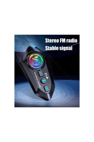 Y12 Motor Kask Kulaklık Rgb Modlu Radyolu Motosiklet Kulaklık 5.3 Bluetooth Intercom 07899064