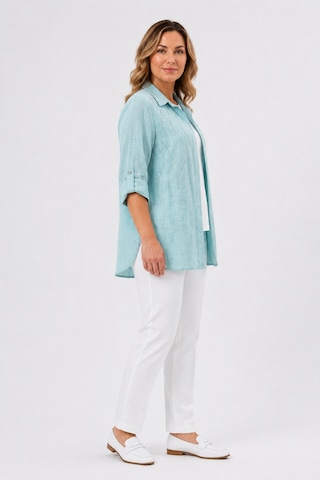 Bihan Store Kadın Taş Baskı Detaylı Gömlek Bluz İkili Takım Y26-50160 Mint