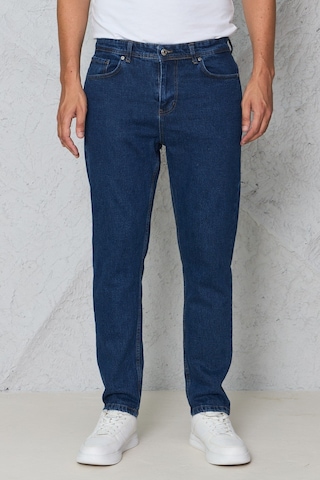 Blayn Jeans Erkek Lacivert Kot Pantolon Urban Fit Denim Esnek Rahat Kalıp Günlük Jean Pantolon