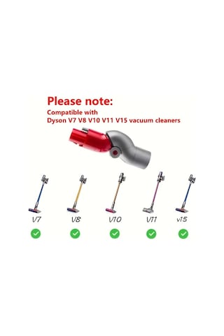 Boatshop1 V7 V8 V10 V11 V15 Elektrikli Süpürge Aksesuarları Seti 1 Adaptör Ve 1 Rastgele Temizlik Fırçası Kavisli Boru Dönüşüm Başlığı Saç Kesici Toz