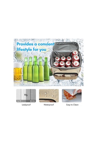 Tongxida 15l Askılık Çanta, Isı/su Geçirmez Eva Saklama, Dayanıklı Oxford, Çıkarılabilir Şerit, Asker Yeşili Yeşil