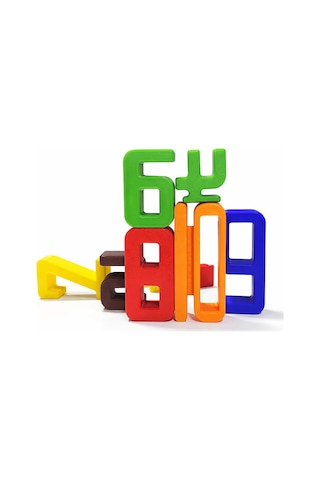 Renkli Sayılar 1 10 Eğitici Matematik Oyuncağı Montessori Uyumlu 3d Üretim
