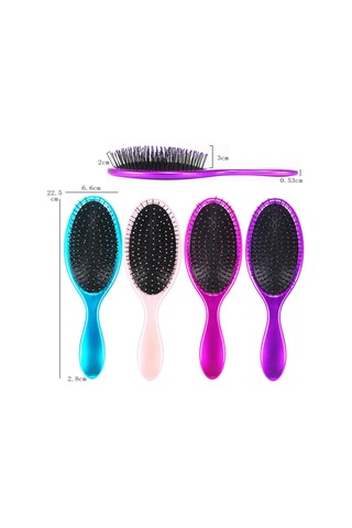 Homyl Oval Naylon Kürek Fırça Masaj Minderli Saç Fırçası