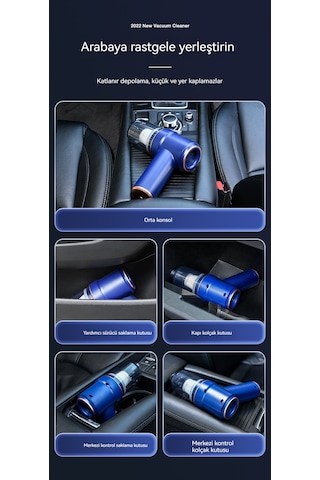 Ebedi Şans8000pa Emişli Taşınabilir Elektrikli Süpürge-beyaz 01