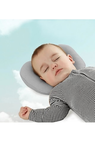 Lucky Day Bebek Düz Kafa Yastığı Gri