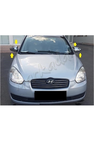Hyundai Accent Era Krom Ayna Kapağı 2 Parça Abs Krom N11.6635