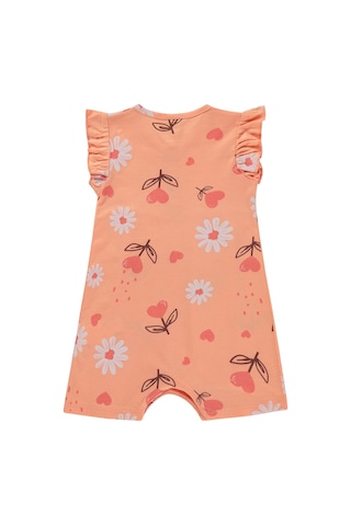 Civil Baby Kalp Çiçek Empirme 6-18 Ay Tulum - Pudra Somon