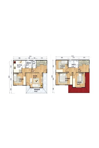 Ballife Prefabrik 142 M2 Standart Dubleks Prefabrik Konut